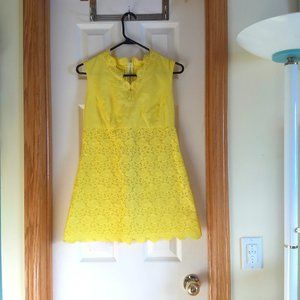 vintage 50s hand made lace floral sleeveless tunic